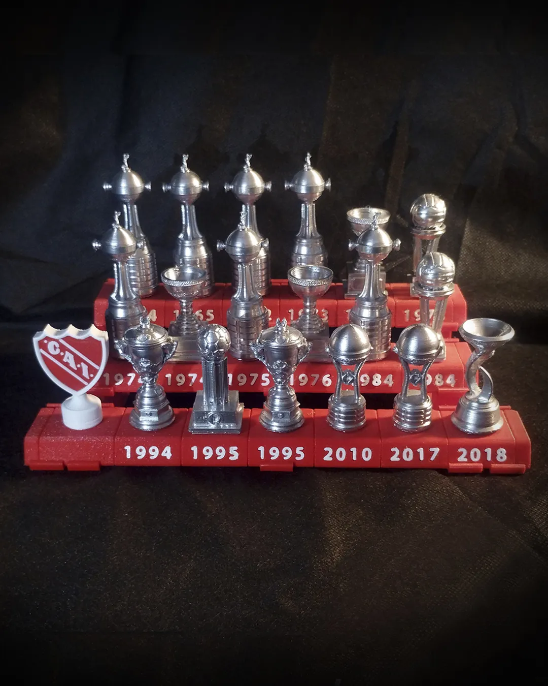Set completo copas Independiente - Imagen 3